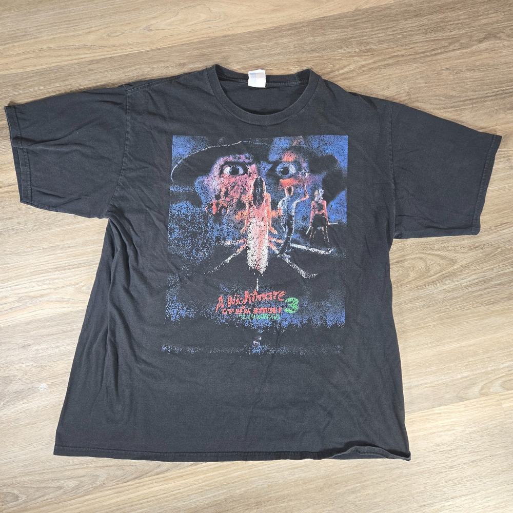 A Nightmare On Elm Street 3 Dream Warriors Mens XL Freddy Krueger Horror T Shirt